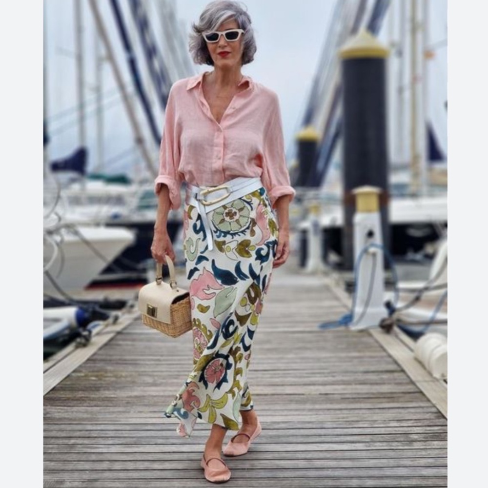 Zara printed skirt